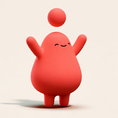 霧面 3D 產品圖開心